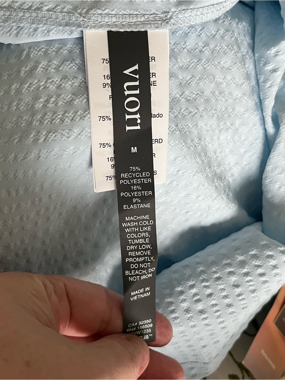 NWT Vuori St Villa Textured V-Neck Tank in Medium and XL in Color Light Mist - Picture 8 of 11